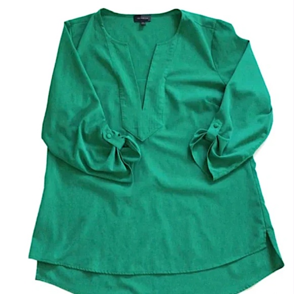 The Limited Womens Green Tunic Blouse, L - Picture 1 of 2